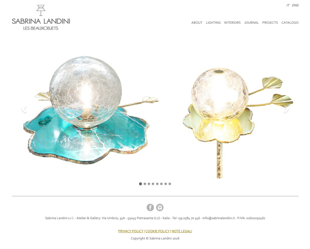 sabrina landini portfolio web designer freelance